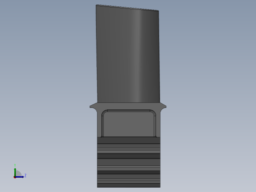 涡轮 叶片 涡扇 (7)左视缩略图