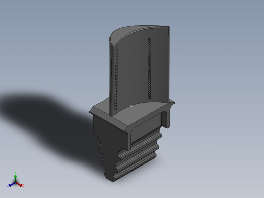 涡轮 叶片 涡扇 (7)正等轴测缩略图