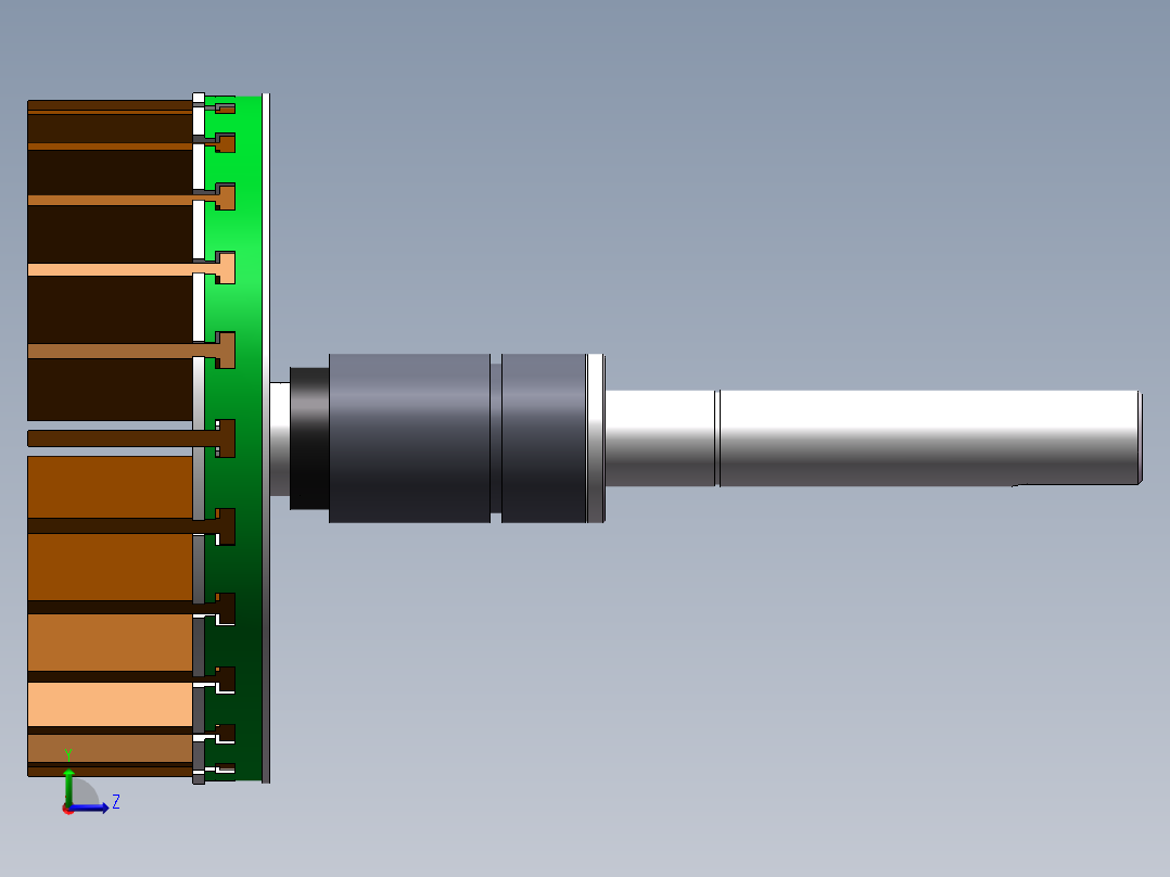 毛刷曲面轮装配==710065==25左视图