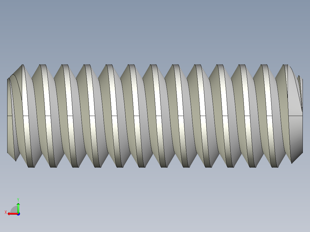 DIN 913-ISO 4026 固定螺钉-M1.4 L=4.STEP后视图