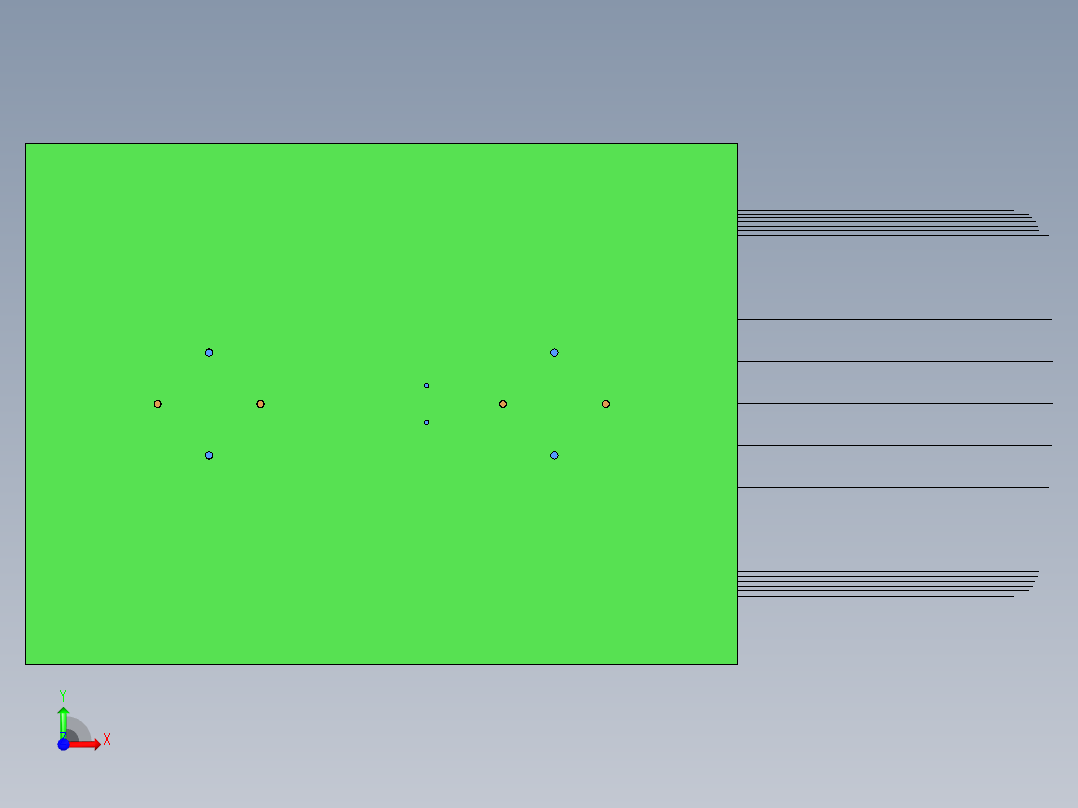 化粪池 模压 纤维玻璃钢模具造型前视图