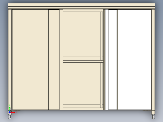 金属板厨柜前视缩略图