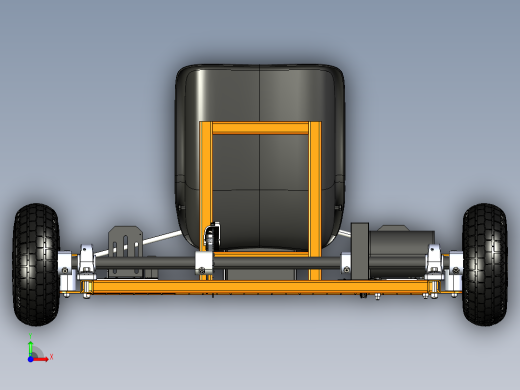 21-1300w 48v卡丁车模型3D图纸 IGS格式前视缩略图