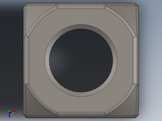紧固件-Raw Steel SqNut 0.6250俯视缩略图