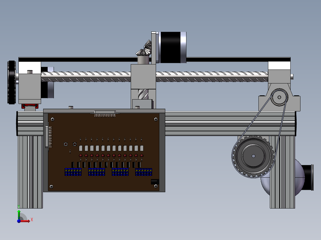 台面轴承前视图