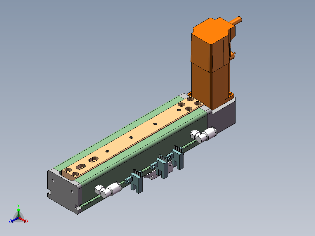 MCB同步带全封闭MCB5-BM-M100W 正等轴测图