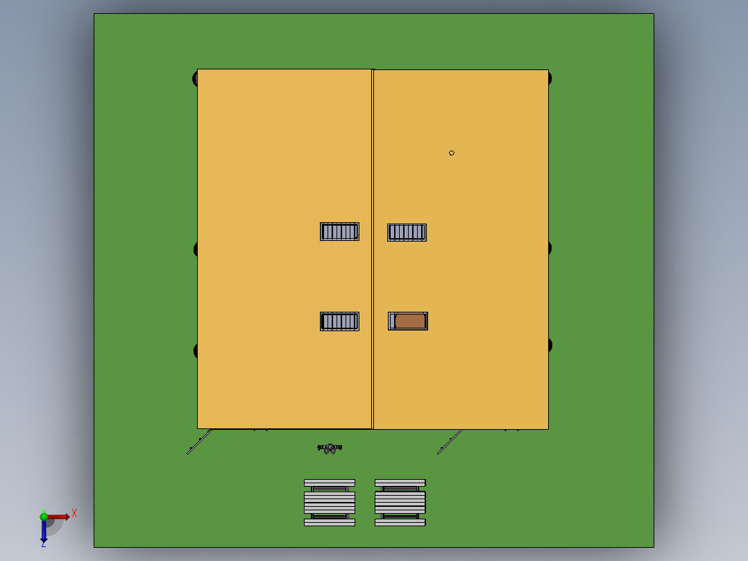 房子休息厅俯视图