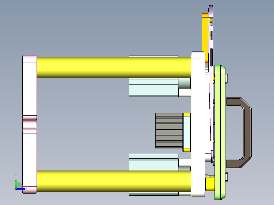 UX305-C-笔记本CNC工装夹具三维模型CNC4左视图