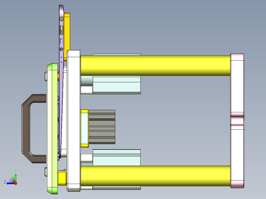 UX305-C-笔记本CNC工装夹具三维模型CNC4右视图