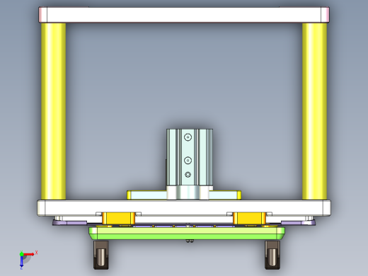 UX305-C-笔记本CNC工装夹具三维模型CNC4俯视缩略图
