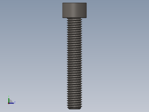 Screw_DIN_912_M10x60F_A2.SLDPRT公制内六角螺钉左视缩略图
