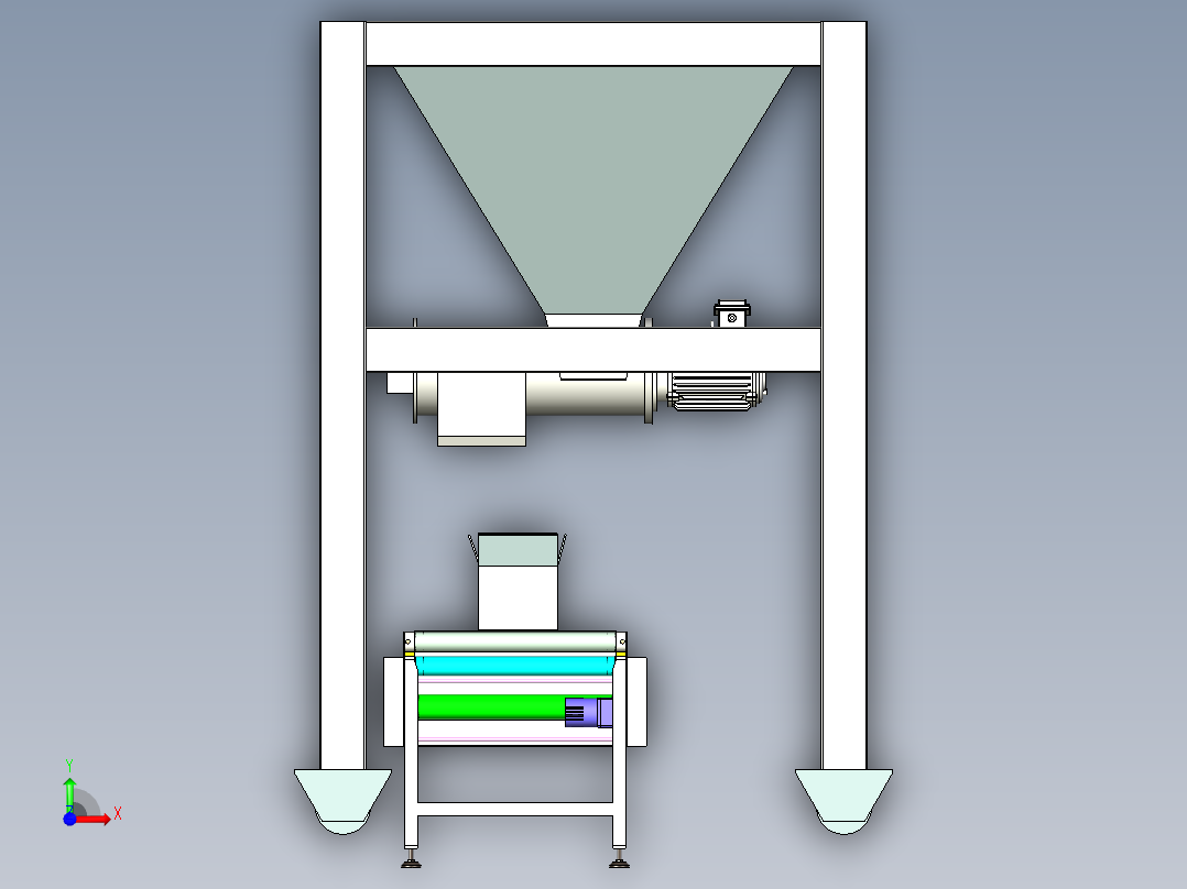 斗式给料机设计前视图