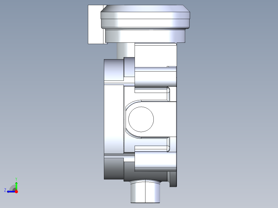 节气门外壳右视图