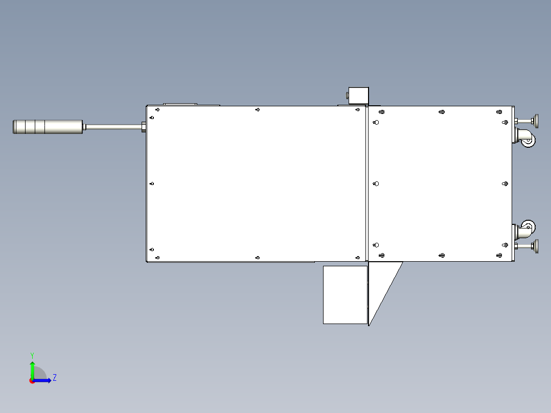 马达外壳锁螺丝机左视图