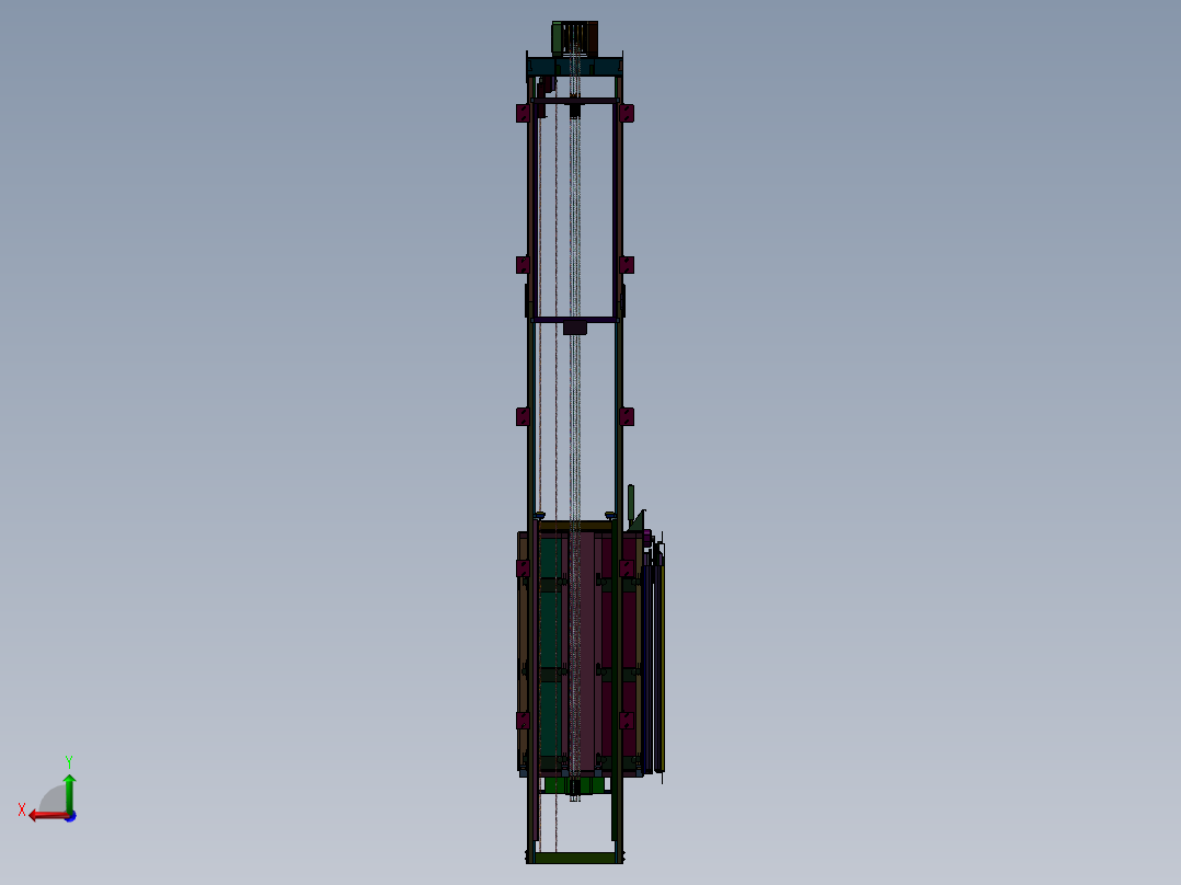 观光小型背包室内曳引牵引式电梯=1475946=300后视图