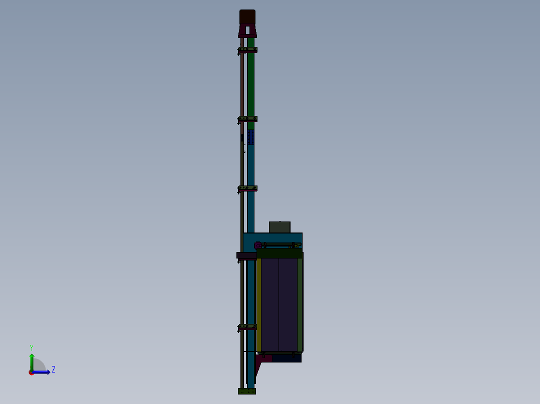 观光小型背包室内曳引牵引式电梯=1475946=300左视图