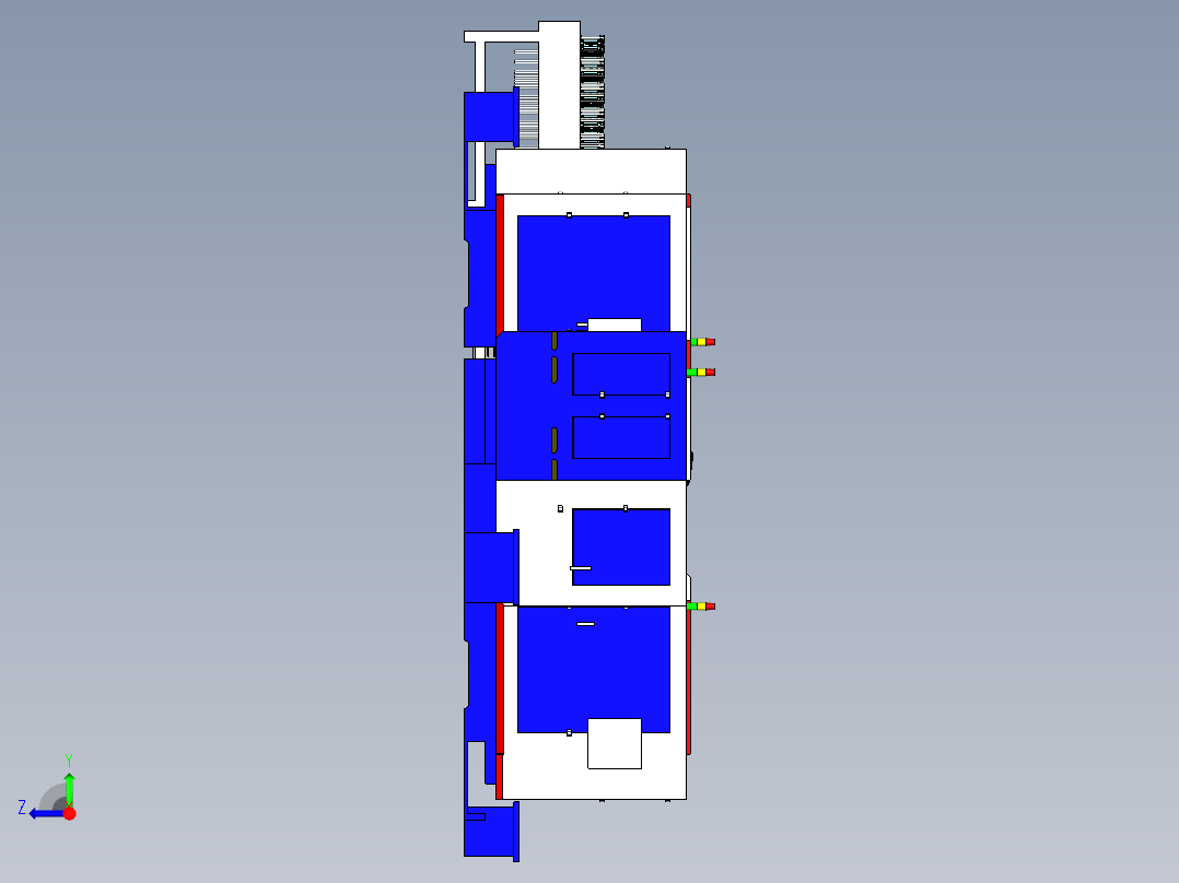 异形件加工自动上下料方案右视图