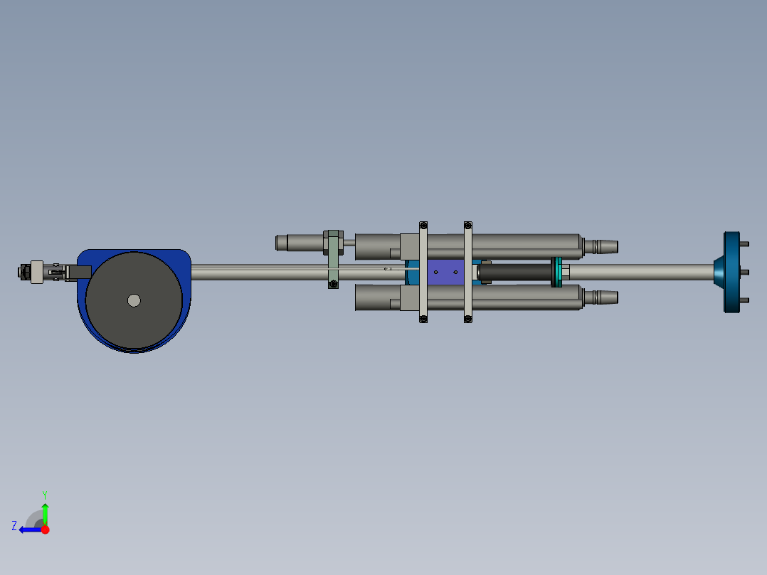 自制打螺丝支架右视图