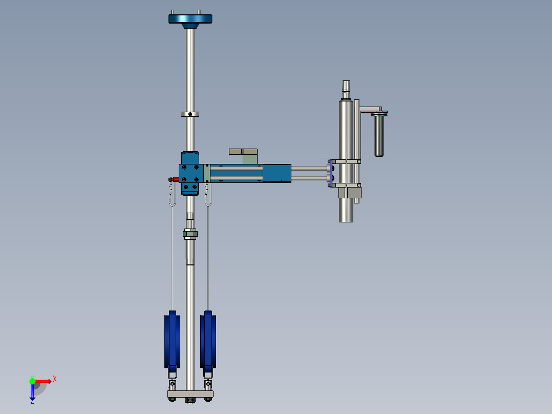 自制打螺丝支架俯视图