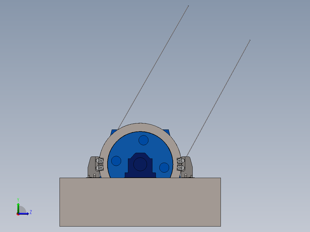 国外进口品牌各种规格多绳摩擦式提升机--JKMD-4.5×4III 提升机（国外品牌） 1221616--50左视图