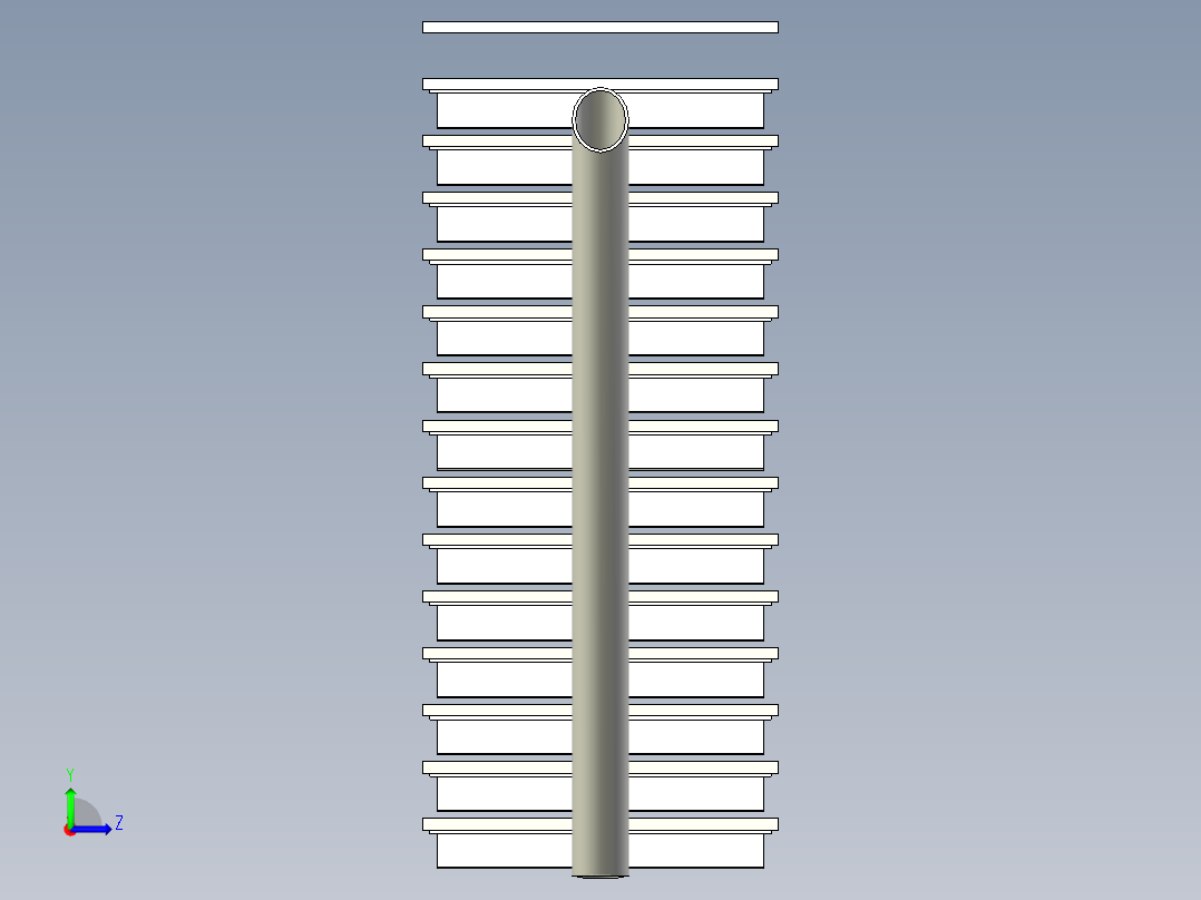 A3004635-灵活的楼梯 - 骨架建模左视图
