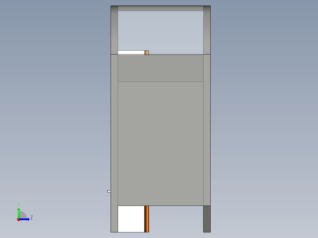 公交车站+应急站无人售卖机概念模型左视图