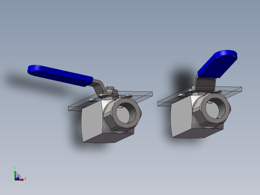 2库BVM型-截止放气球阀针阀模型