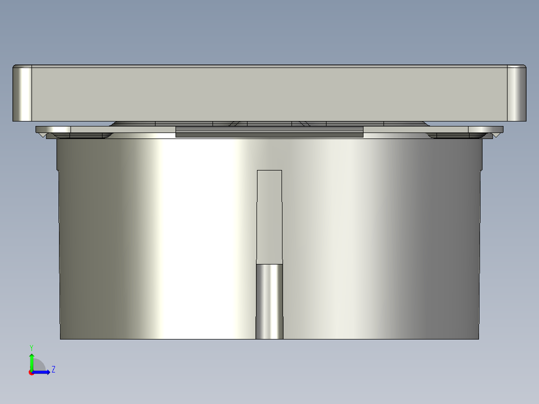 墙壁插座欧盟左视图