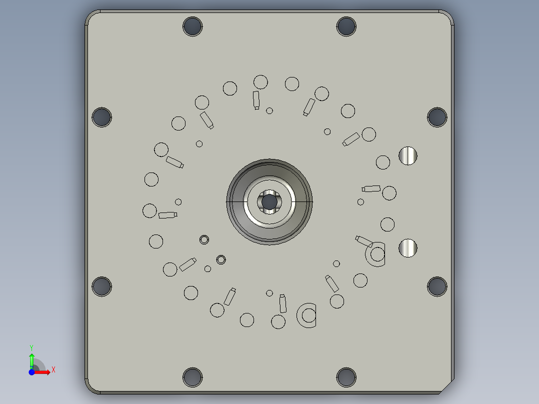 三相端子台全二注前视图
