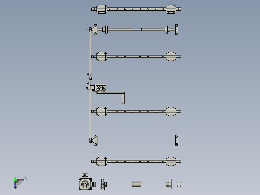 02-00倍速链流水线-1000TJ俯视图