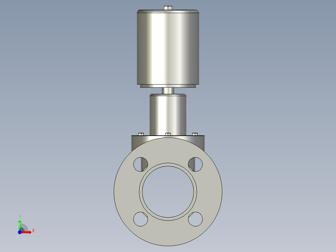 备份属于ZCZP型蒸汽电磁阀ZCZP-16-F-K前视图