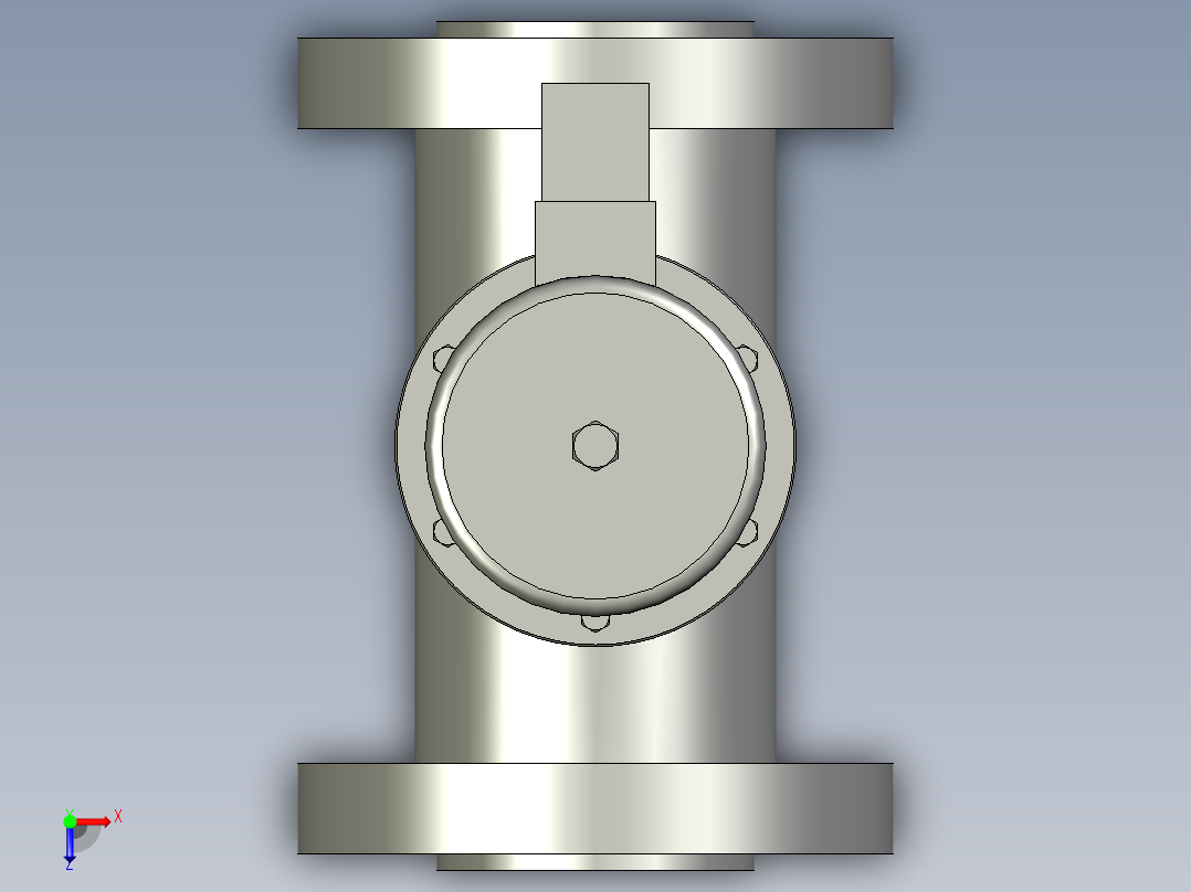 备份属于ZCZP型蒸汽电磁阀ZCZP-16-F-K俯视图