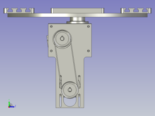 转盘的组件左视缩略图