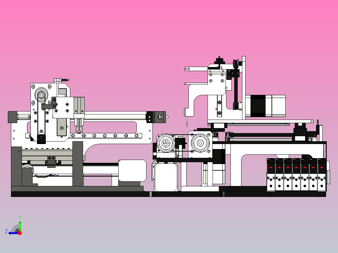 电器缠绕机右视图