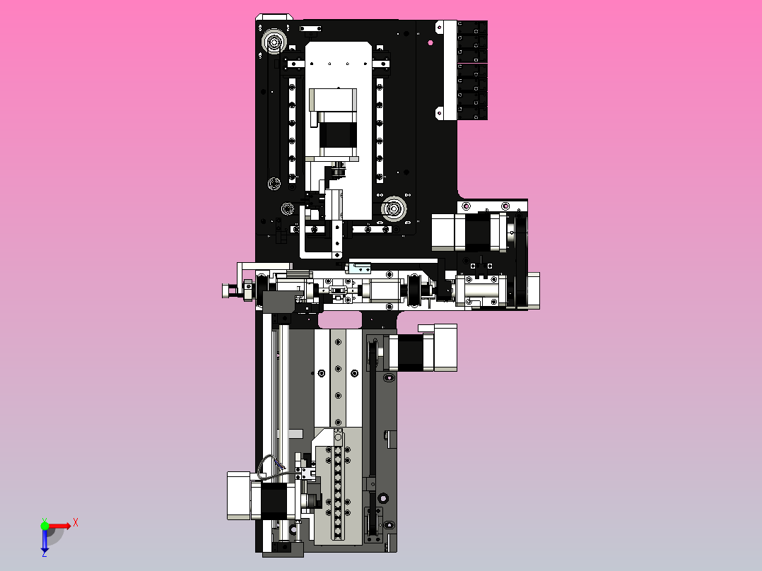 电器缠绕机俯视图