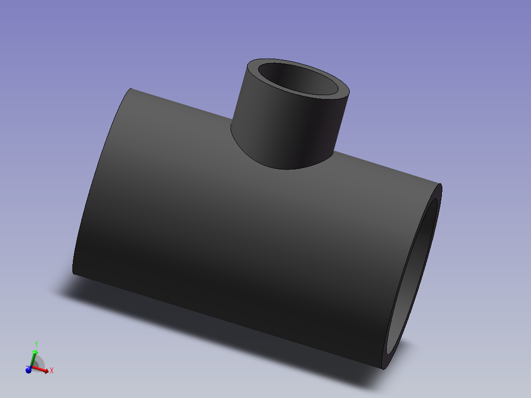 RTee_DN50_25_U-PVC主视图