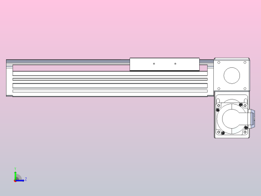皮带直线轴半封闭可选导轨TPA-HNB-120D-110-L150-RP-Y-P40-N3左视缩略图