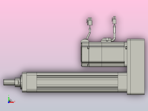 轻载电动缸TPA-ESR50-1610C-L150-MR-FA-W-P75-C3前视缩略图