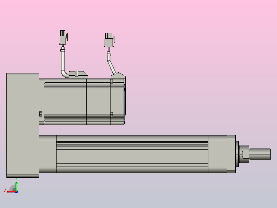 轻载电动缸TPA-ESR50-1610C-L150-MR-FA-W-P75-C3后视图