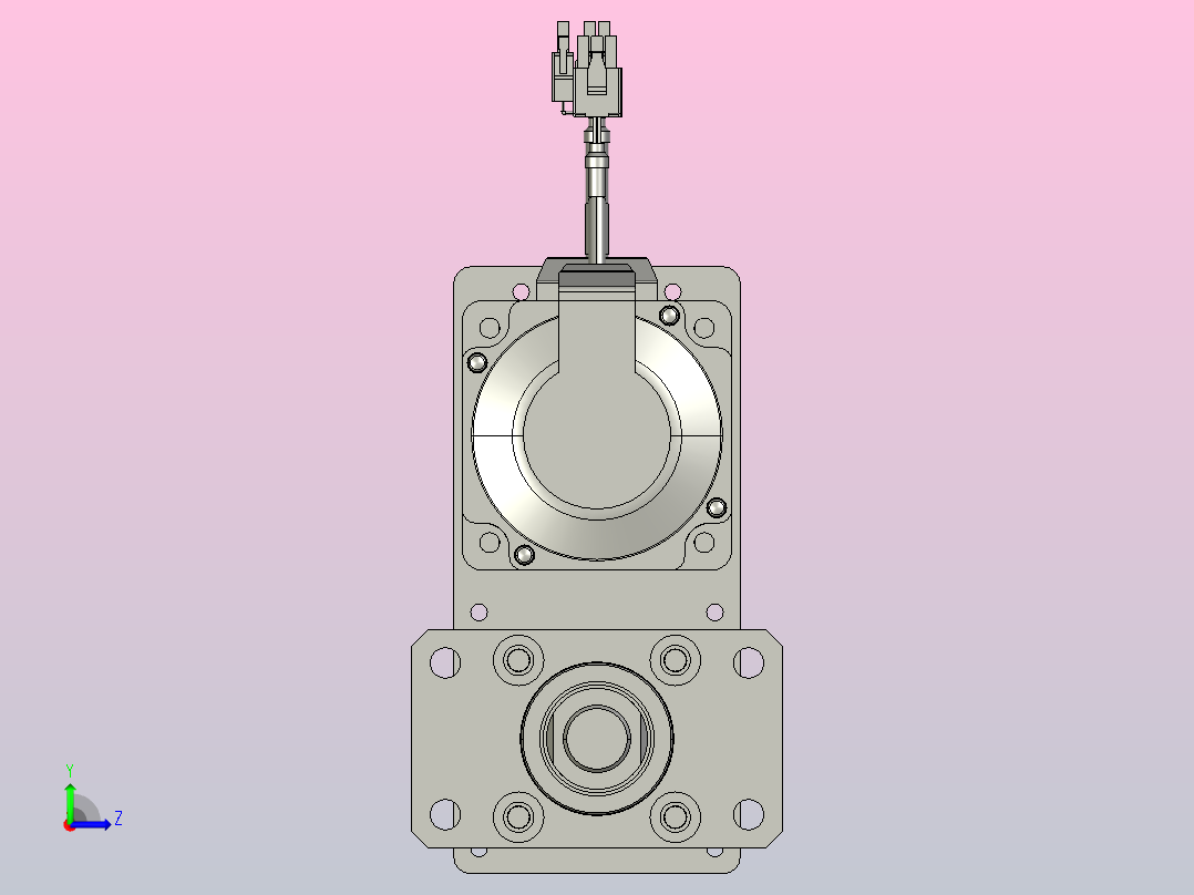 轻载电动缸TPA-ESR50-1610C-L150-MR-FA-W-P75-C3左视图