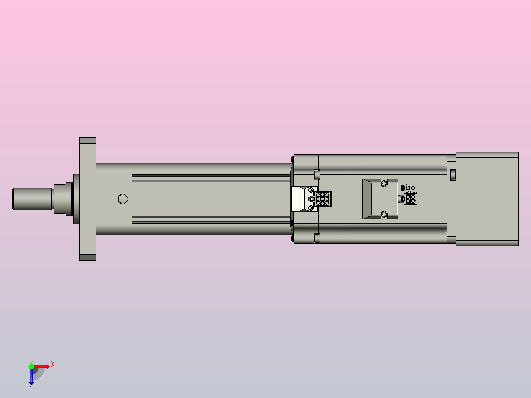 轻载电动缸TPA-ESR50-1610C-L150-MR-FA-W-P75-C3俯视图