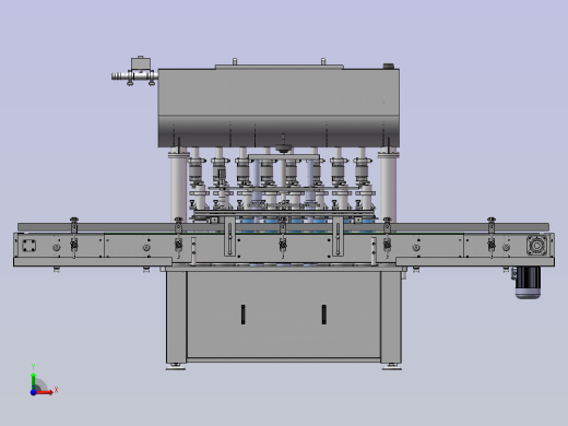 直列式灌装机结构设计前视缩略图
