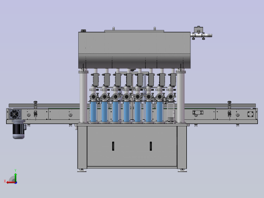 直列式灌装机结构设计后视缩略图