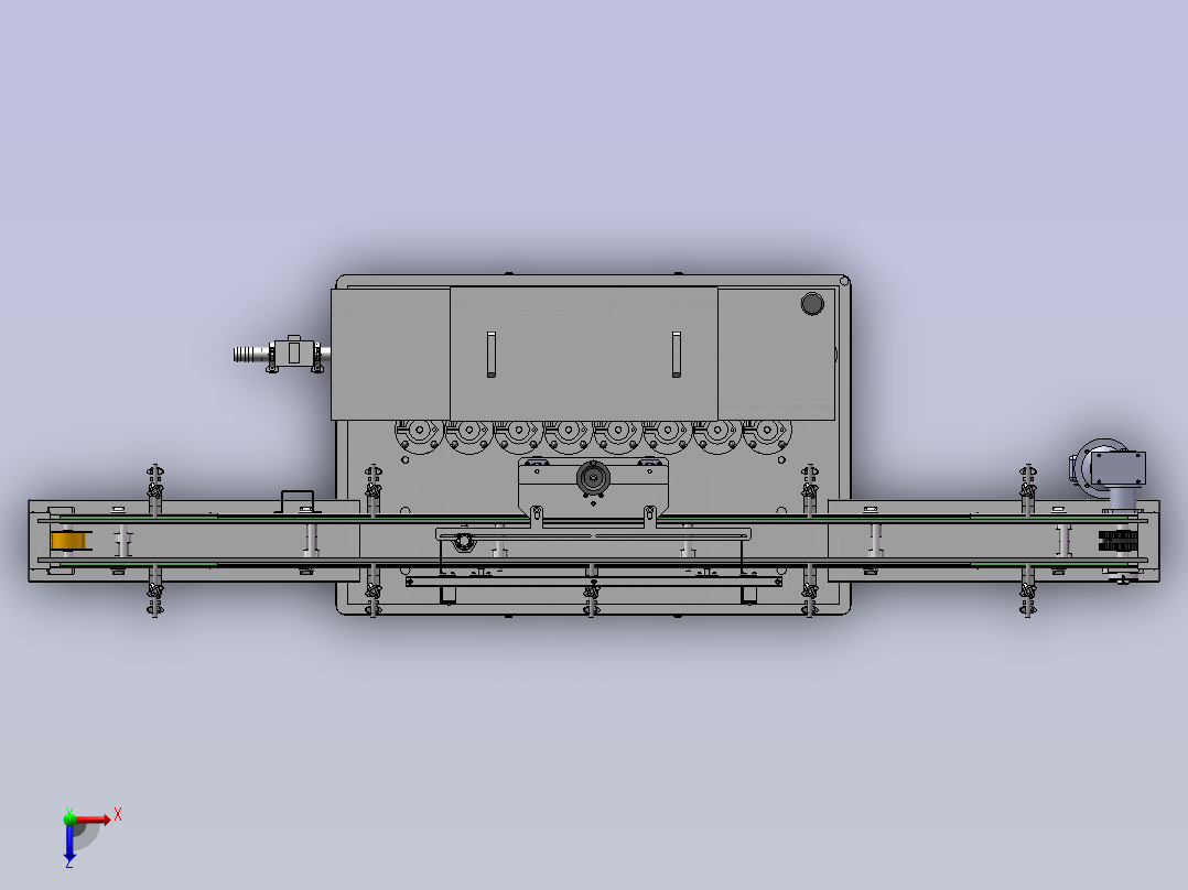 直列式灌装机结构设计俯视图
