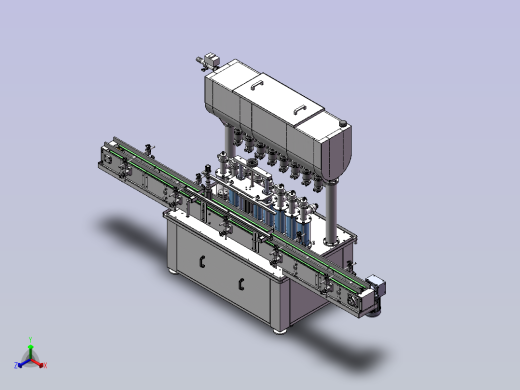 直列式灌装机结构设计正等轴测缩略图
