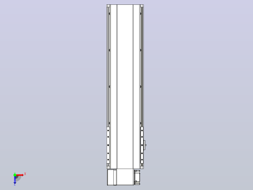 皮带直线轴半封闭可选导轨TPA-HNB-202D-140-L550-LP-C-P75-N3俯视缩略图