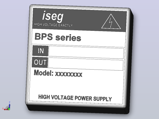 高压转换器模块ISEG BPS 1W 3W.SLDPRT