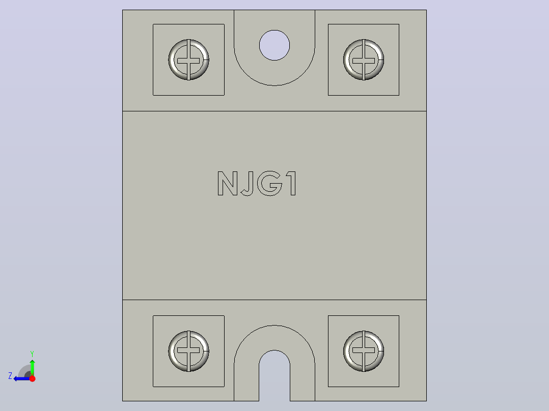 NJG1固态继电器三维模型202012右视图