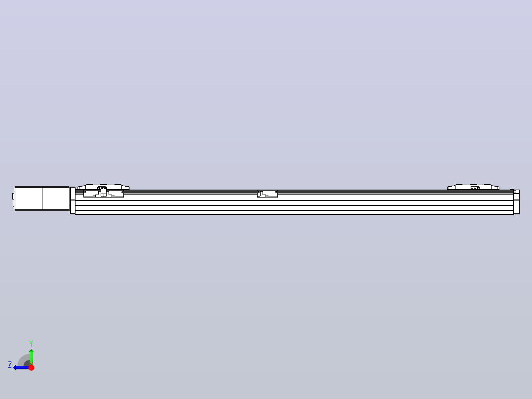皮带直线轴双滑块型TPA-GCBS-80-P60-L400-QR-M20-N3右视图