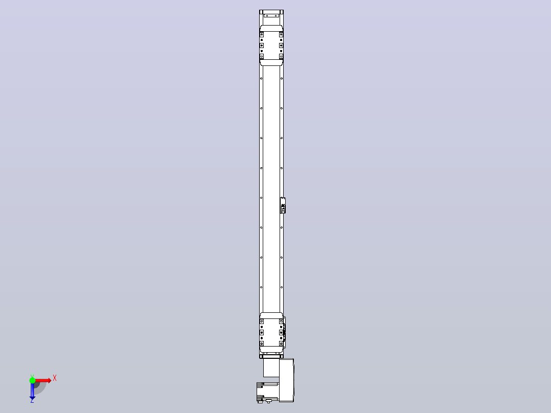 皮带直线轴双滑块型TPA-GCBS-80-P60-L400-QR-M20-N3俯视图